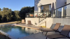 Outdoor pool - Villa Rossa, Contemporary Heated pool  (PALASCA)