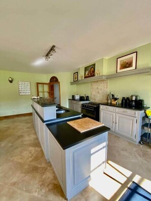 Fridge, microwave, oven, stovetop - Château Bizard, 19 p, pool, near castles (Monthou-sur-Cher)
