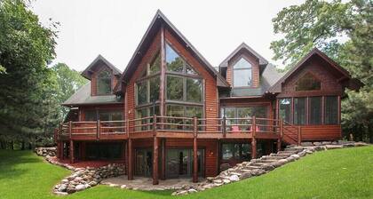 Luxury water home on Whitefish Chain of lakes