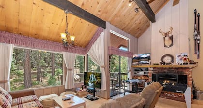 Walk to Snow Summit! National Forest & Ski Slope Views! Close to Hiking Trails!