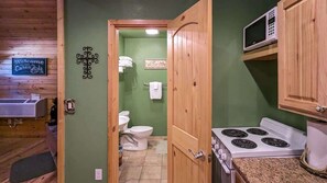 Bathtub, hair dryer, towels