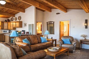 TV, fireplace, offices