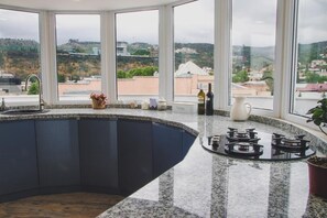 Private kitchen - Penthouse with Landmark Views in City Center (Tbilisi)