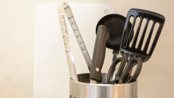 Fridge, microwave, stovetop, electric kettle