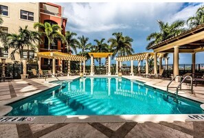 A heated pool