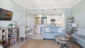 TV - Waterfront 2BR/2BA Marco Island condo with pool, WiFi and kitchen. (Marco Island)