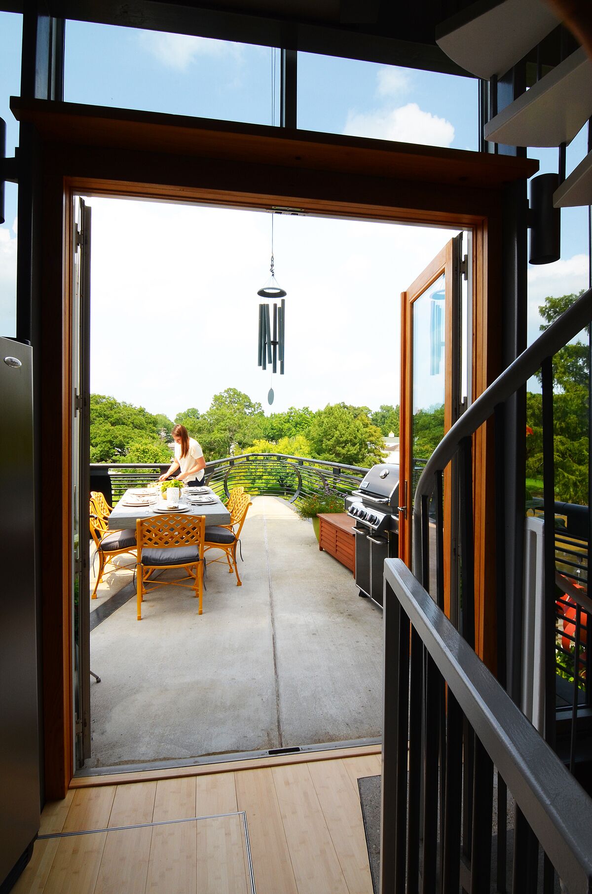 屋外ダイニングエリア