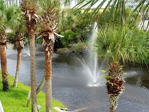 Property grounds - Beach View Condo with Spectacular Views of the Gulf and Turtle Pond  (Panama City Beach)