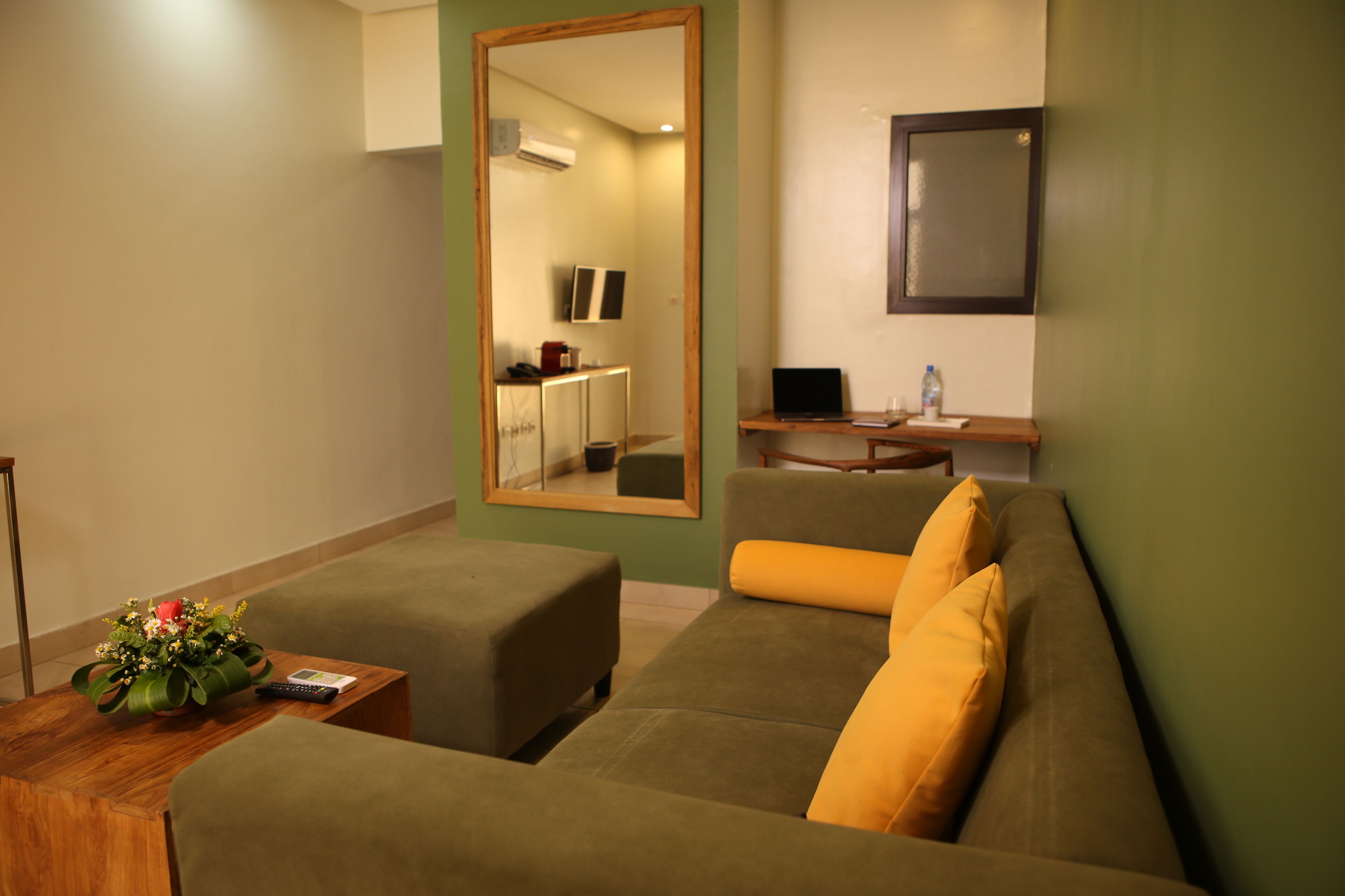 standard suite | living area | 32-inch flat-screen tv with satellite channels, tv