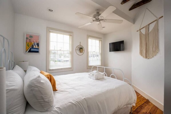 4 bedrooms, iron/ironing board, travel crib, WiFi