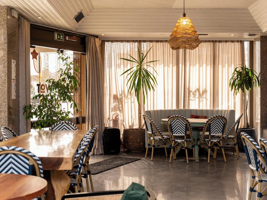 Sitteområde i lobbyen