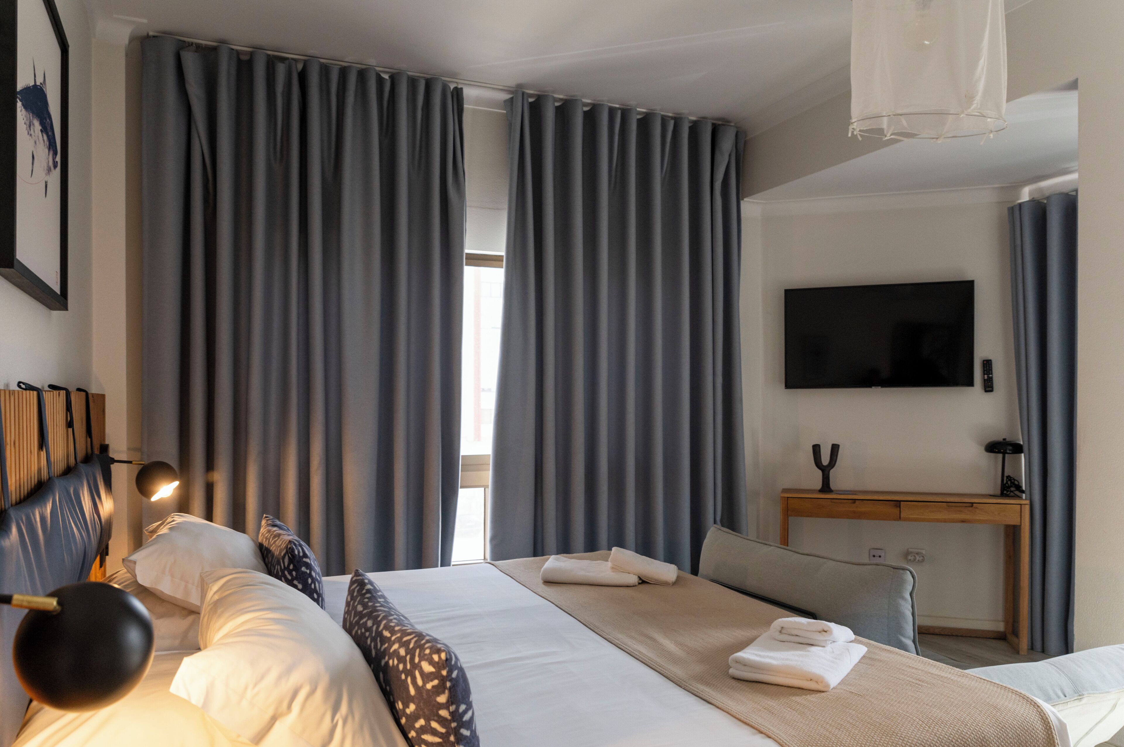 Premium bedding, free WiFi, bed sheets