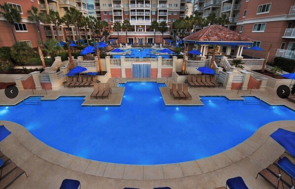 Indoor pool, outdoor pool