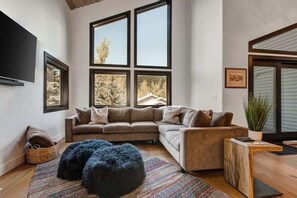 TV, fireplace, offices