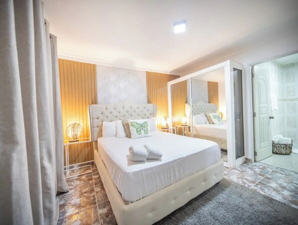 1 bedroom, iron/ironing board, internet, bed sheets