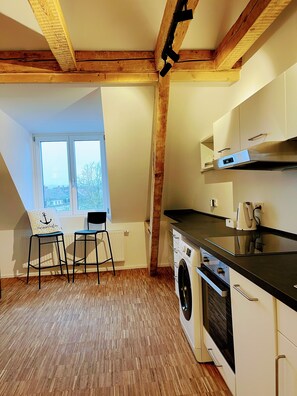 Fridge, oven, stovetop, dishwasher