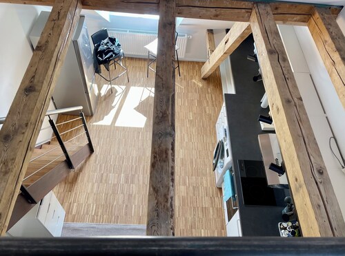 Charming Old Town Loft in Konstanz with Rooftop Terrace -sleeps 4.