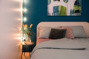 1 chambre, fer et planche à repasser, Wi-Fi gratuit, draps fournis