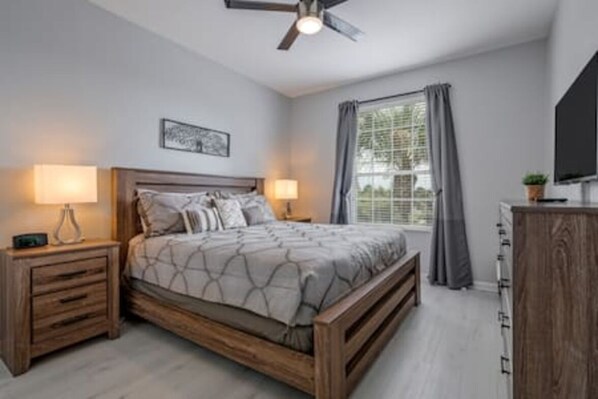 3 bedrooms, iron/ironing board, travel cot, WiFi