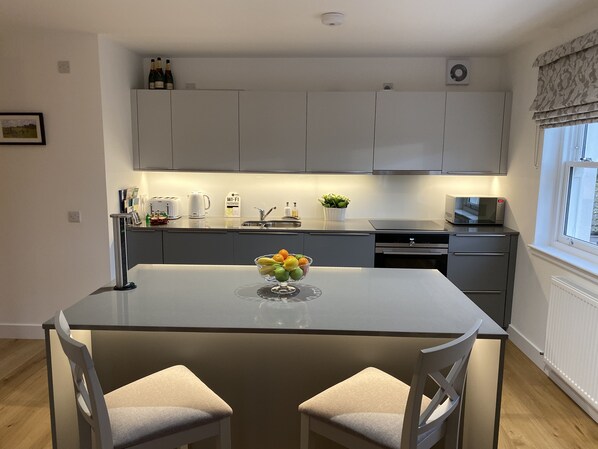 Fridge, microwave, oven, stovetop - Luxury flat (St Andrews)
