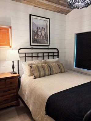 1 bedroom, iron/ironing board, travel crib, WiFi (free)