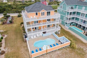 Exterior - Oceanview Dog Friendly with Private Pool, Hot Tub, Elevator, Game Room, Theater (Rodanthe)