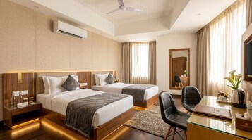 Premium bedding, down duvets, pillow-top beds, individually decorated
