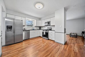 Fridge, microwave, oven, stovetop - Huge New 4BR/2.5BA home w/ big back yard and deck (Columbus)