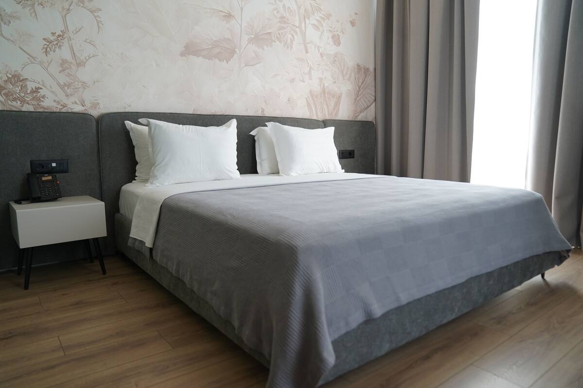 Premium bedding, memory foam beds, in-room safe, desk