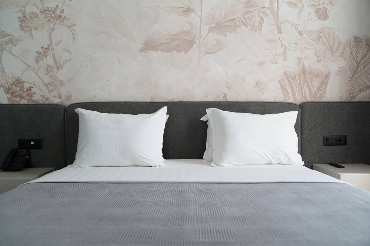 King Room with Balcony | Premium bedding, memory foam beds, in-room safe, desk