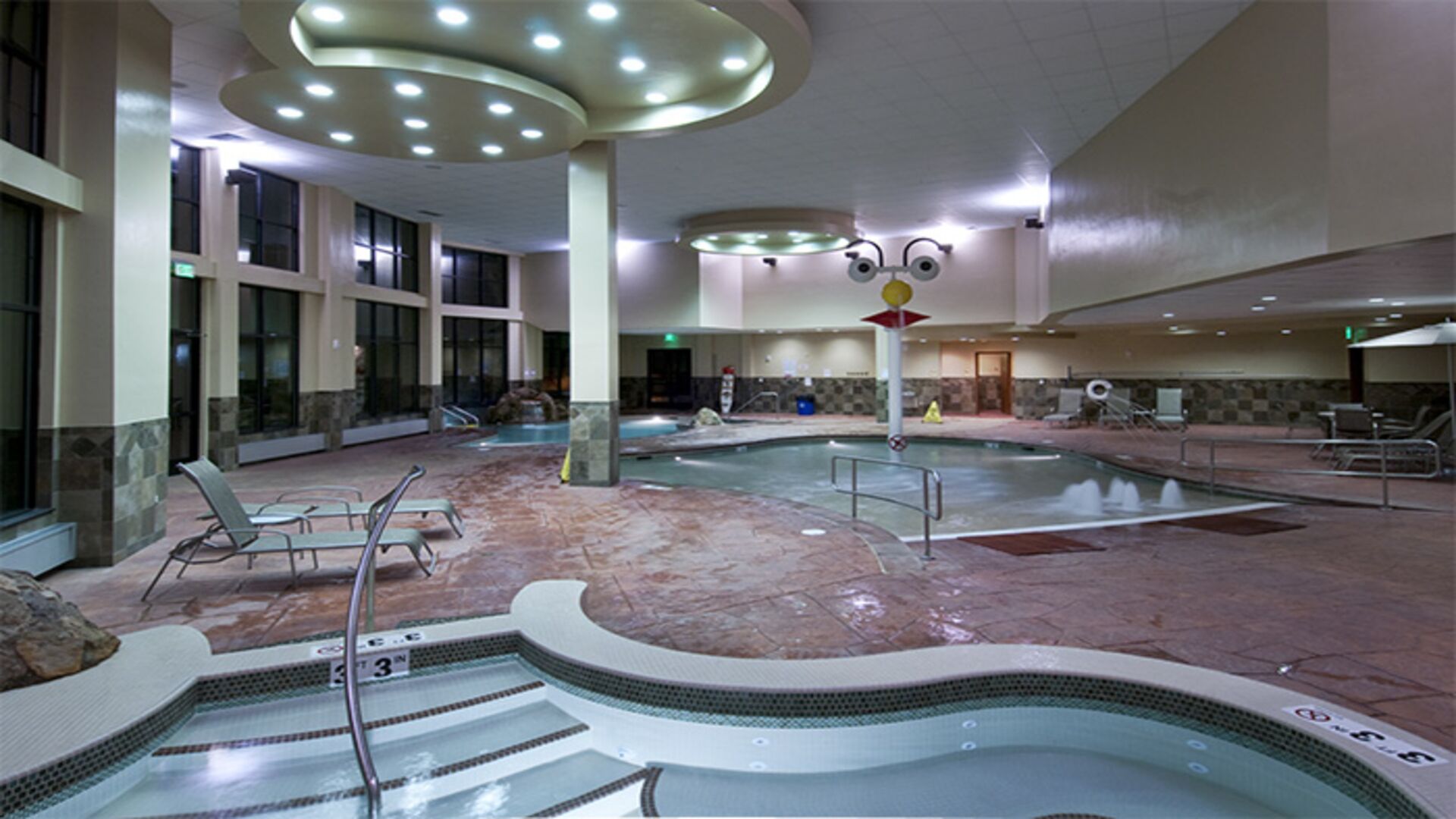 Indoor pool, a heated pool