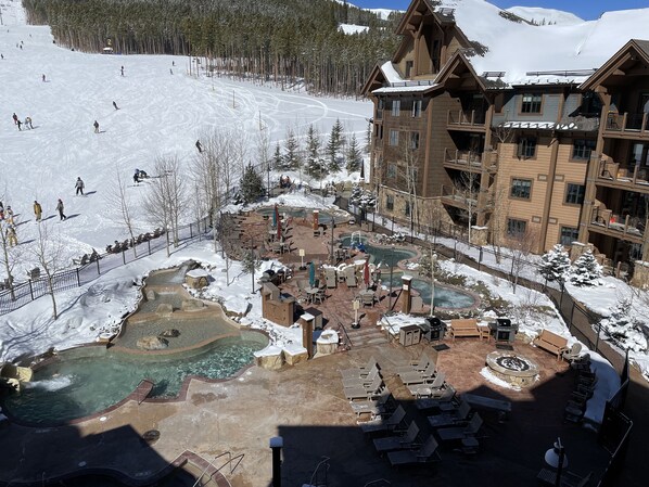 Indoor pool, outdoor pool