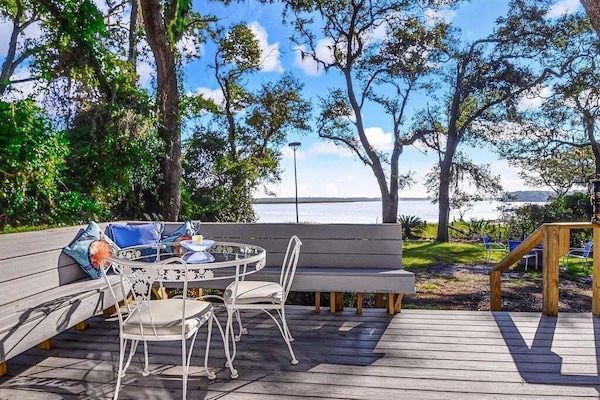 Riverfront Deck for Grilling and Relaxing