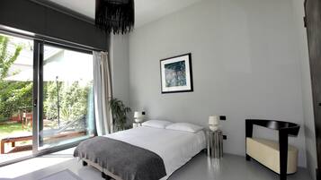 Chambre Double Supérieure, vue jardin | Wi-Fi gratuit, draps fournis