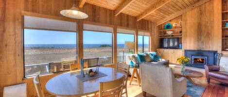 TV connectée, cheminée