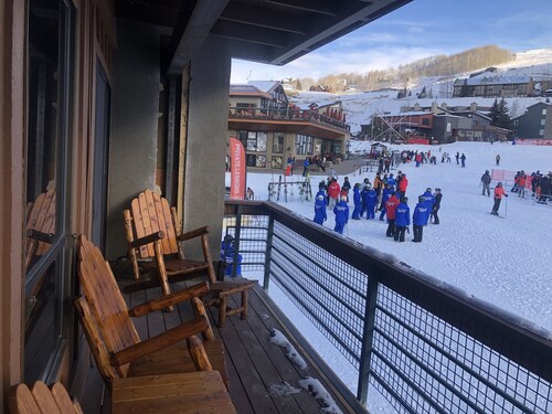 A True Ski-In/Ski-Out Location.  Steps to slopes...hard to get any closer!