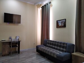 Una televisión de pantalla plana