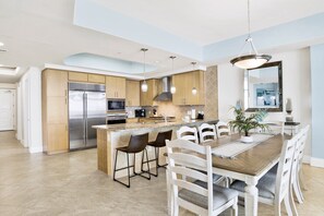 Dining - Turquoise Place C2405 | Oversized, hot tub/grill on deck, huge slide for kids! (Orange Beach)