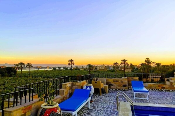 Außenbereich für Bankette