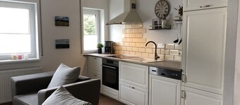 Apartment with fireplace on the Rennsteig in the Thuringian Forest
