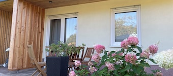 Apartment with fireplace on the Rennsteig in the Thuringian Forest