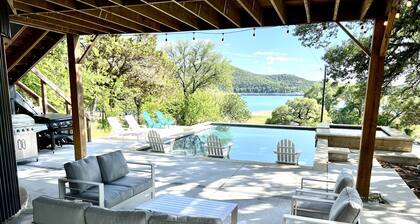 The Silo on Lake Travis. A unique farm style house with resort pool and spa