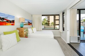 1 室のベッドルーム、遮光カーテン、アイロン / アイロン台、WiFi (無料)