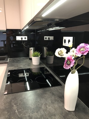 Full-sized fridge, microwave, oven, dishwasher - Apartment Holdings Považská (Kosice)