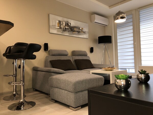 Apartment, 1 Bedroom | Living room