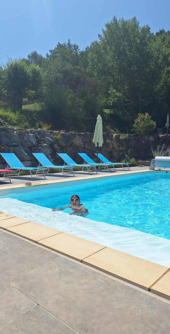 A heated pool