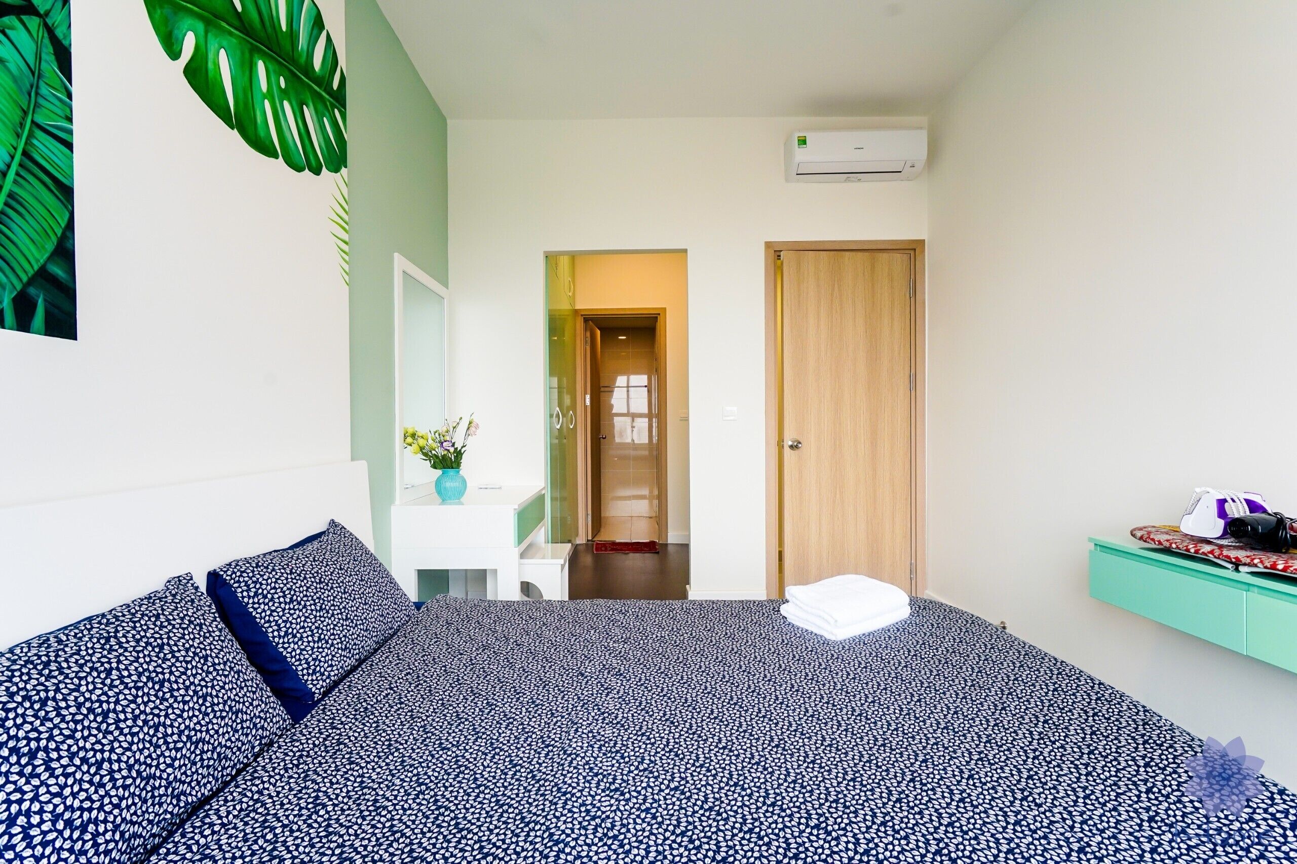 2 makuuhuonetta, tallelokero huoneessa, silitysrauta/-lauta, Wi-Fi