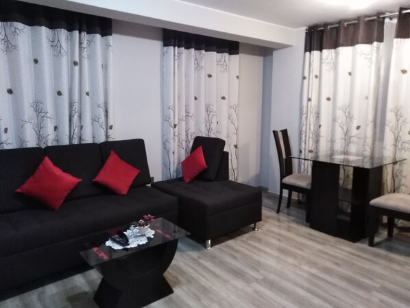 Télévision, lecteur de DVD, vidéothèque, chaîne hi-fi