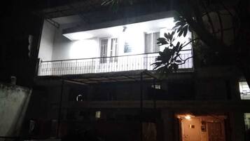 Front of property – evening/night