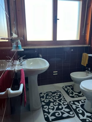 Haartrockner, Handtücher, Toilettenpapier